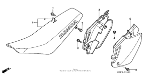 CR85RB Сиденье