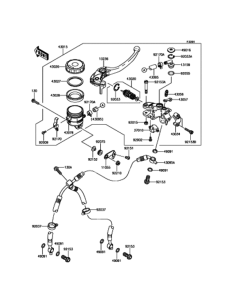 ZX600 Главный тормозной цилиндр
