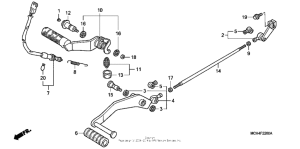 VTX1800F3 Педали