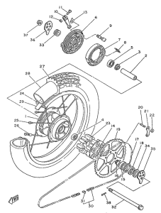 SR250SP Переднее колесо