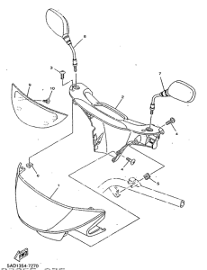 YN50R Обтекатель 1