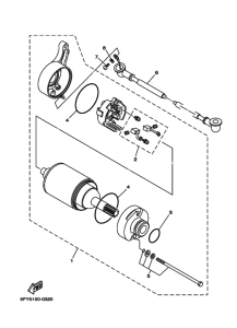 TW225E Starting motor set