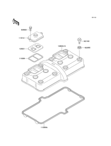 ZX600 Крышка головки цилиндров