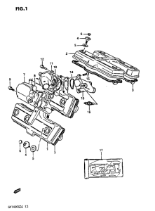 GV1400 Крышка головки цилиндров