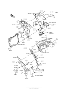 ZX1000 Обтекатель нижний