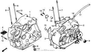 XR80 Картер двигателя