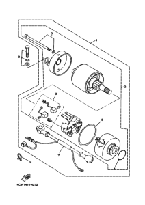 XC125V YJ125X Стартерный мотор