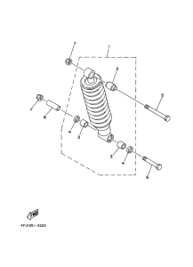 TDR125 Задняя подвеска
