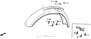 CR80R Переднее крыло