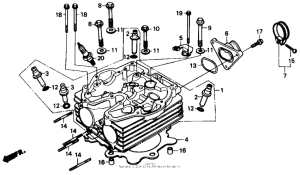 XR250R Cylinder head 86-91