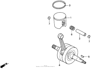 CR125R Коленвал