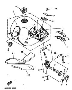 XT225 XT225H Tank fuel