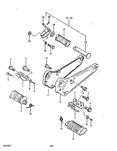 GS450 Подножки