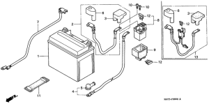 CBR1100XX Аккумулятор