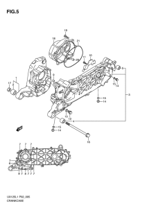 UX125 Картер двигателя