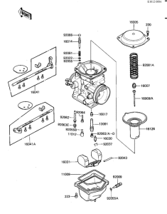 KZ1100 Детали карбюратора