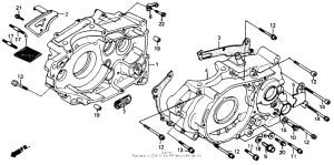 XR200R Crankcase 84-85