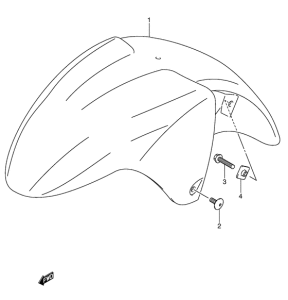 GSX750 Переднее крыло