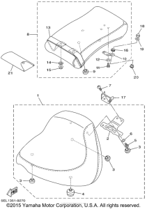 XVS1100L Сиденье