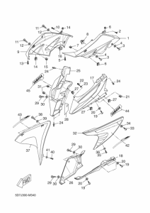 YZF-R125 Обтекатель 1