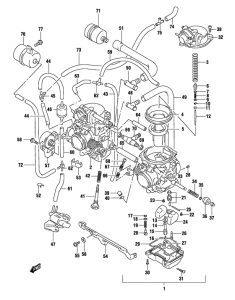 GS500 Carburetor assy