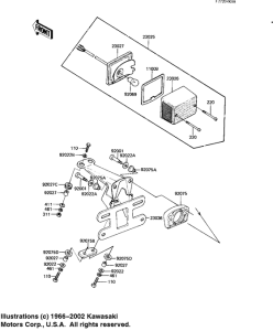 KE125 Taillight unit ass`y