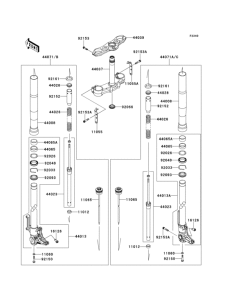 ZR1000 Передняя вилка