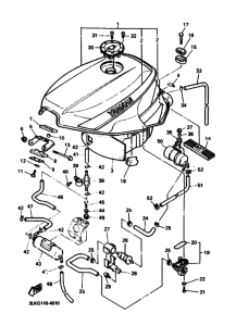 FZR1000 FZR1000F Tank fuel