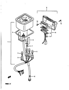 FR80 Speedometer - gear indicator