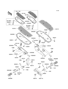 VN1500 Подножки