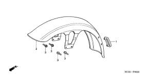 CM125C Переднее крыло