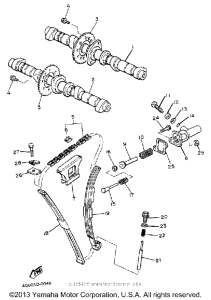 XJ550RK Цепь механизма газораспределения