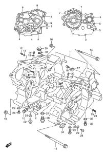 VZ800 Картер двигателя