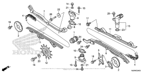 GL1800C Cam Chain + Tensioner