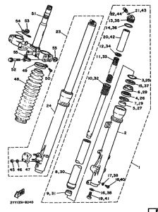 DT200R DT200RW Вилка передней оси