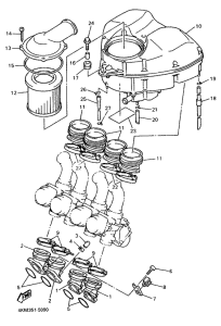 XJ900S Впускная система