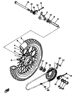 TZ250F Переднее колесо