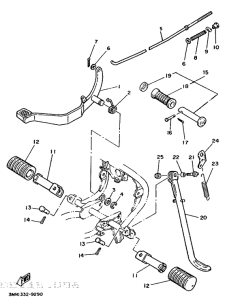 DT50R Stand. footrest