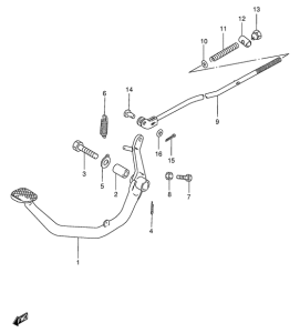 GS125 Передний суппорт
