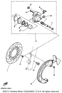 XT225FC Передний суппорт