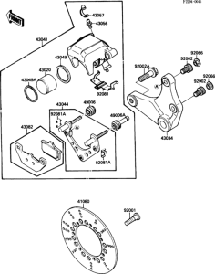 VN1500 Задний тормоз