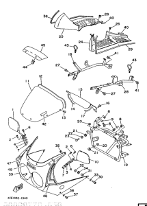 RD350LC Обтекатель 1