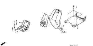 SH75 Front cover / floor panel /  leg shield