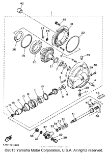 XV750W Ведущий вал