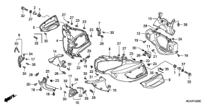 GL1800 (ABS) Cowling comp