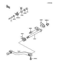 KMX125 Механизм переключения передач