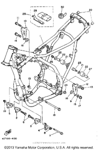 YZ490L Рама