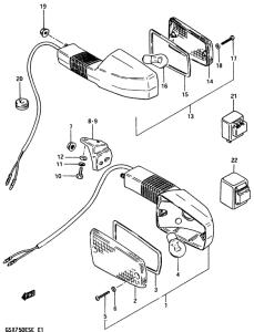 GSX750 Поворотники