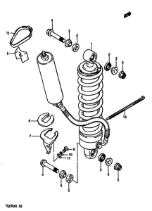 TS250 Задние амортизаторы