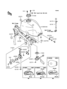 ZR1200 Топливный бак